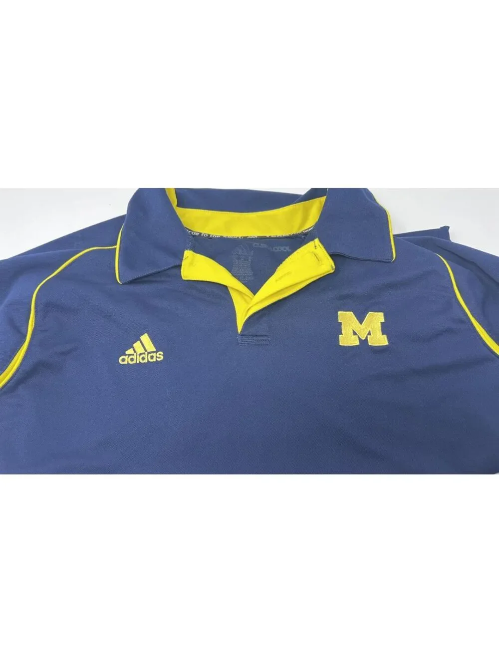 Adidas University of Michigan Polo Shirt - M